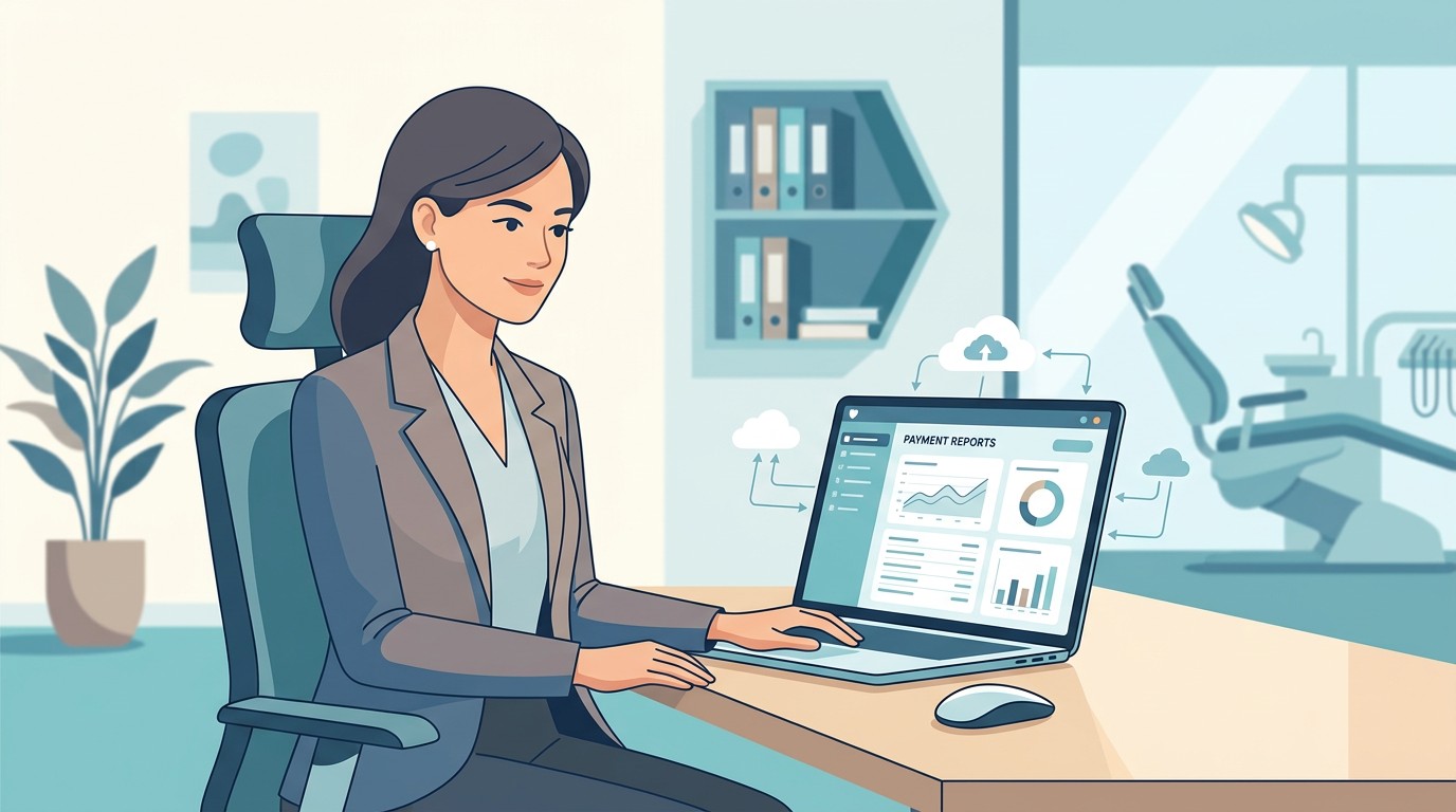 Dental staff using Curve Dental for payment reconciliation