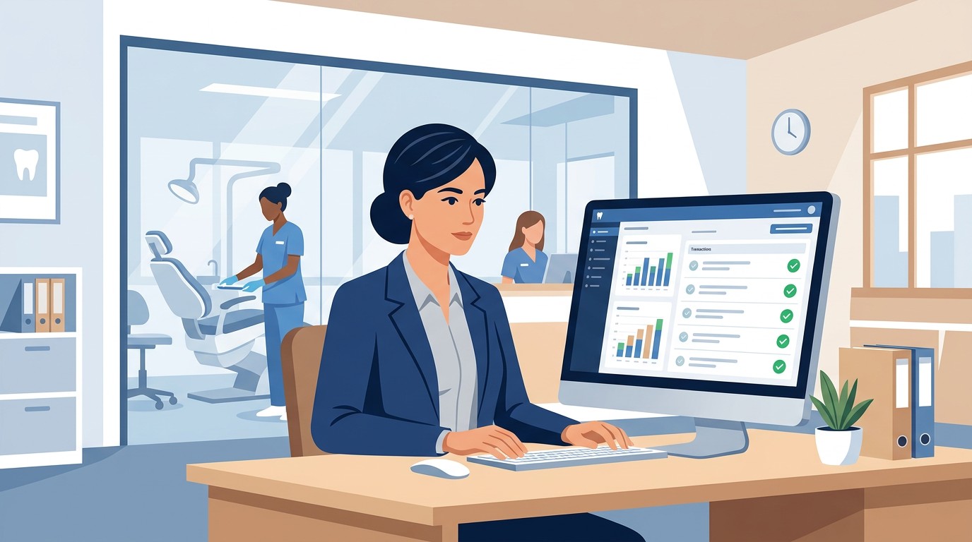 Practice owner reviewing verification dashboard